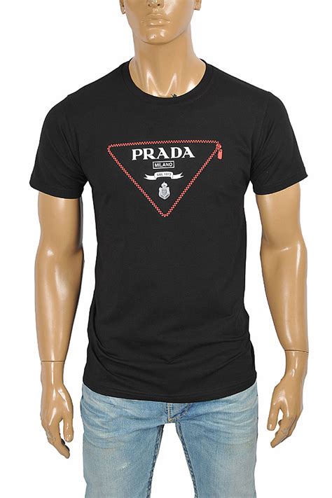 mens prada short sleeve t shirt|Prada men's short sleeve shirts.